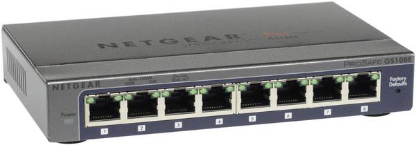 NETGEAR GS108E-300PES GS108E-300PES Netzwerk Switch 8 Port 1 GBit/s
