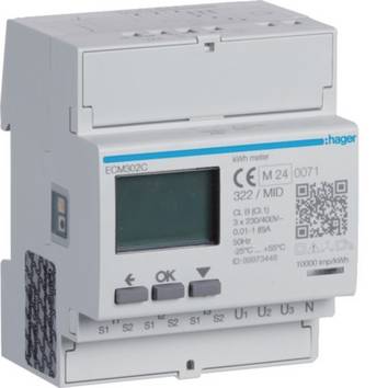 Hager Energiezähler 3phasig ECM302C