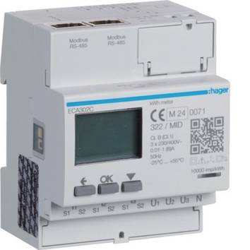 Hager Energiezähler 3phasig ECA302C