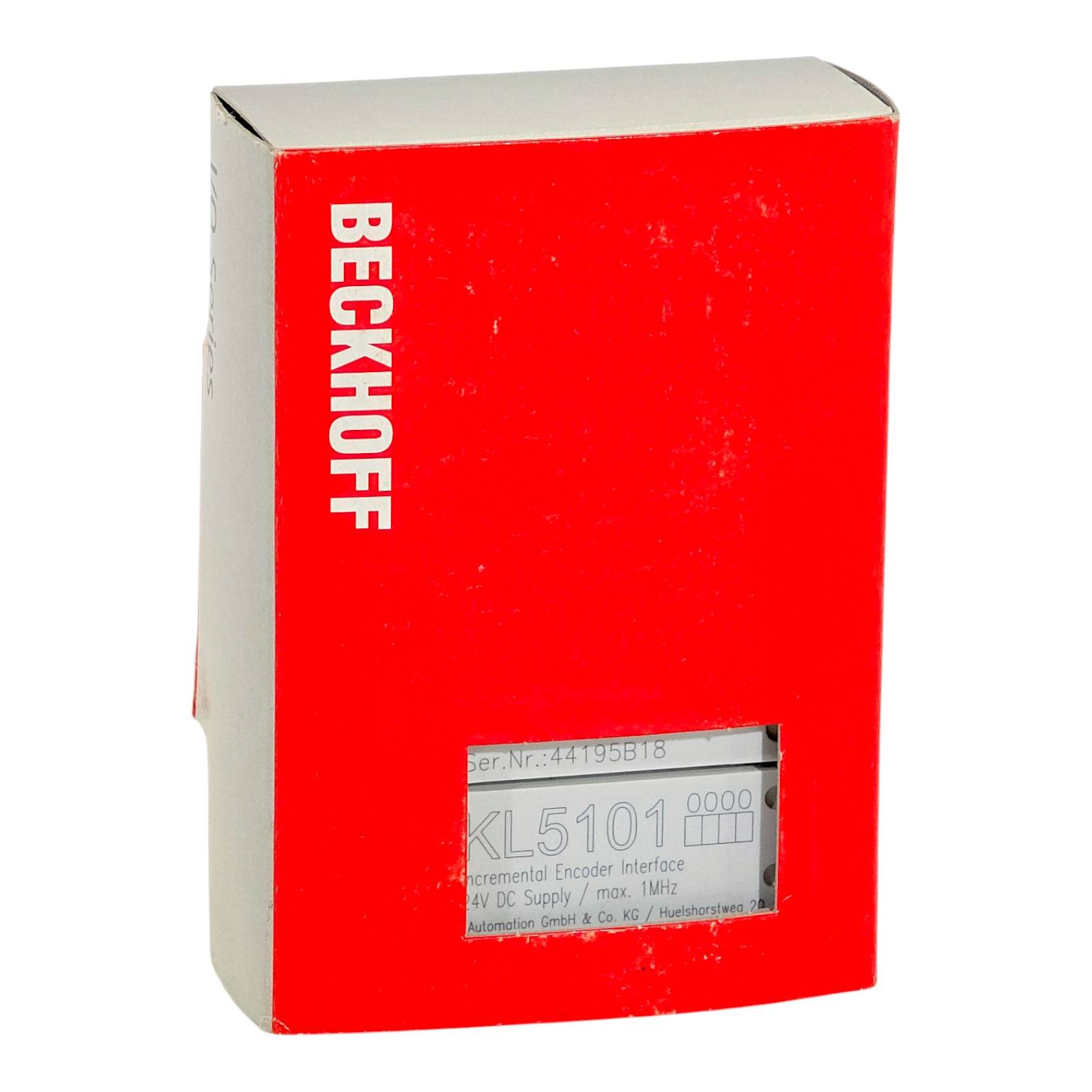 Beckhoff KL5101, Busklemme, 1-Kanal-Encoder-Interface, inkremental, 5V DC (DIFF RS422, TTL), 1 MHz-2