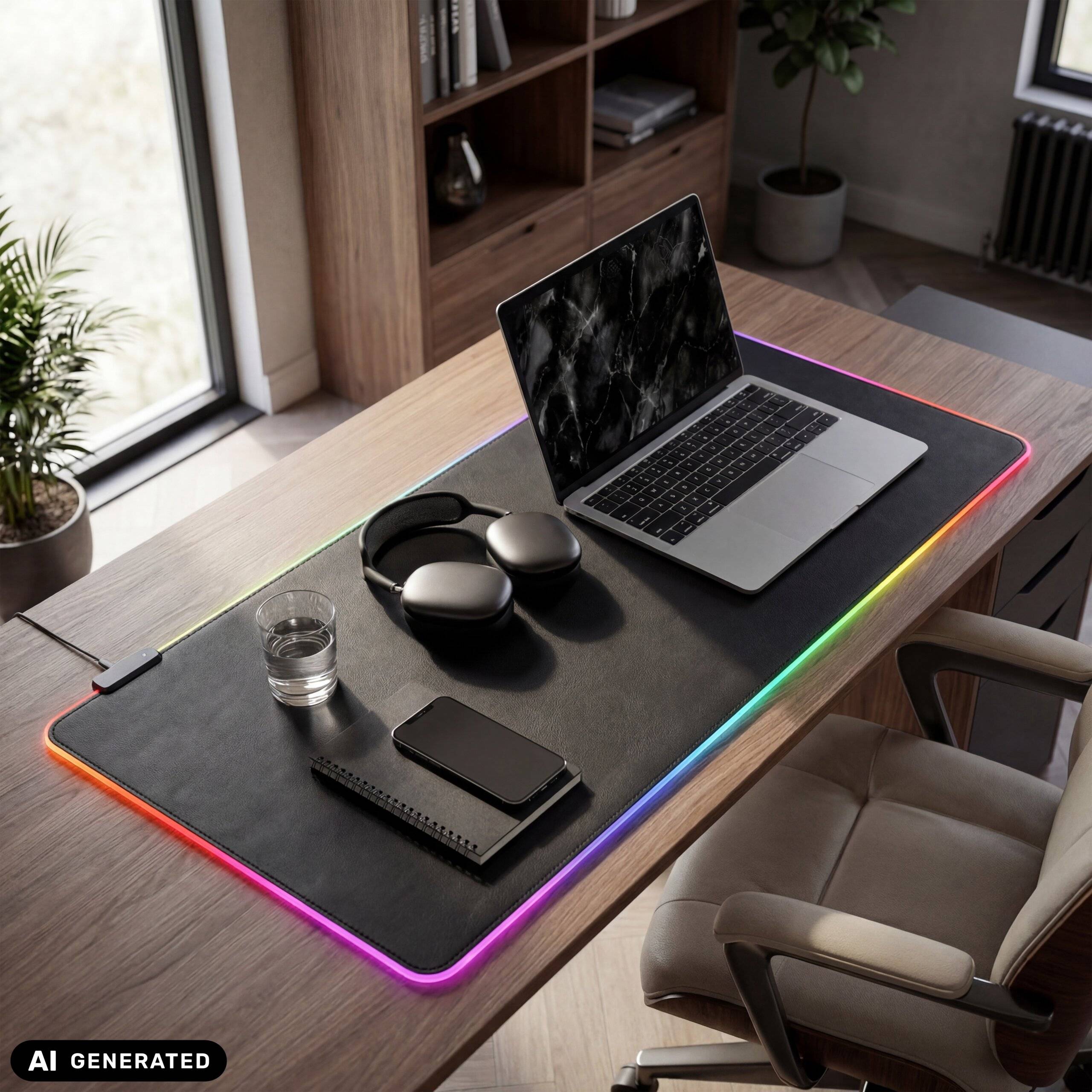 Schreibtischunterlage Mauspad Padflux Game schwarz hjh OFFICE-4