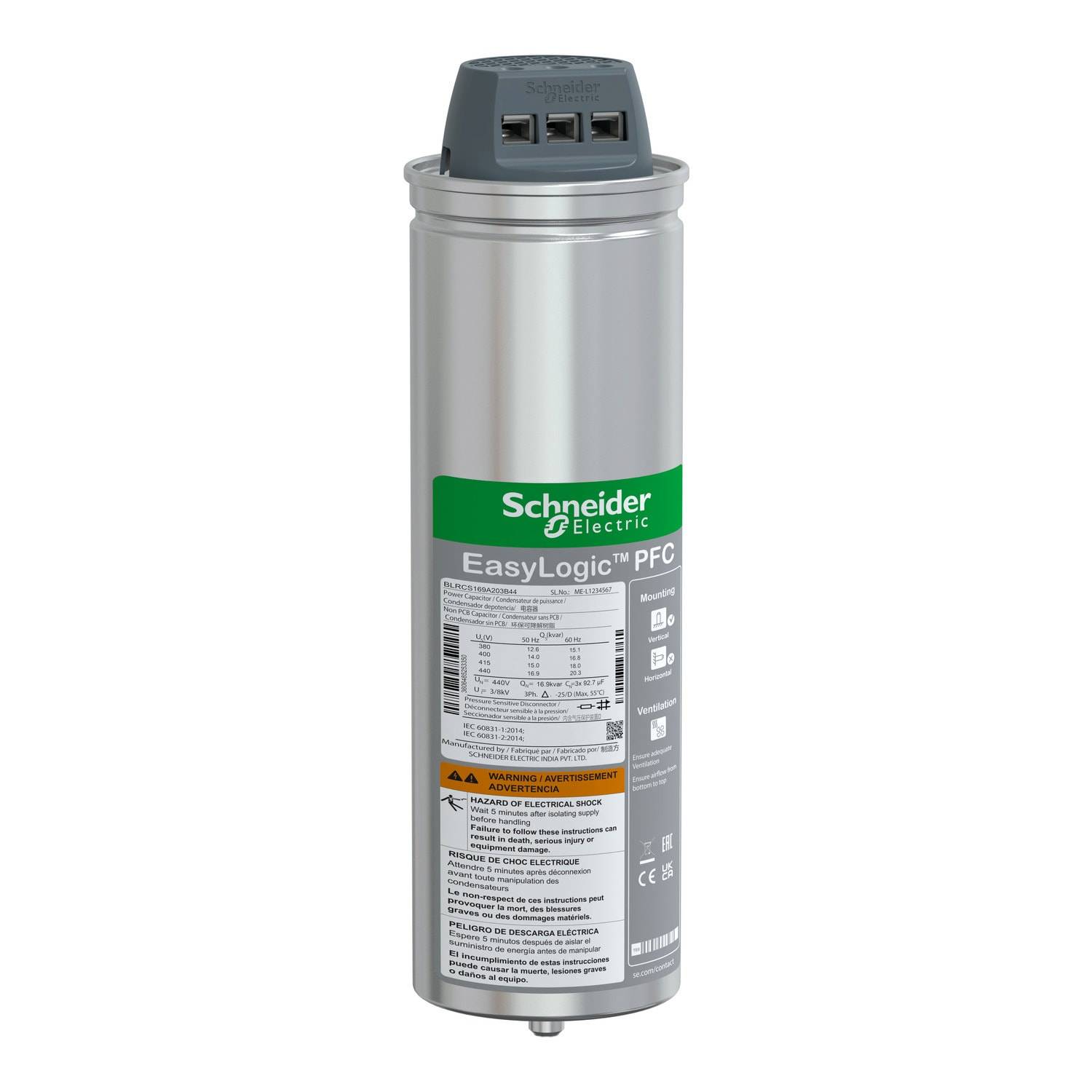 SE BLRCS169A203B44 Varpluscan SDY 16.9/20.3KVAR 440V-0
