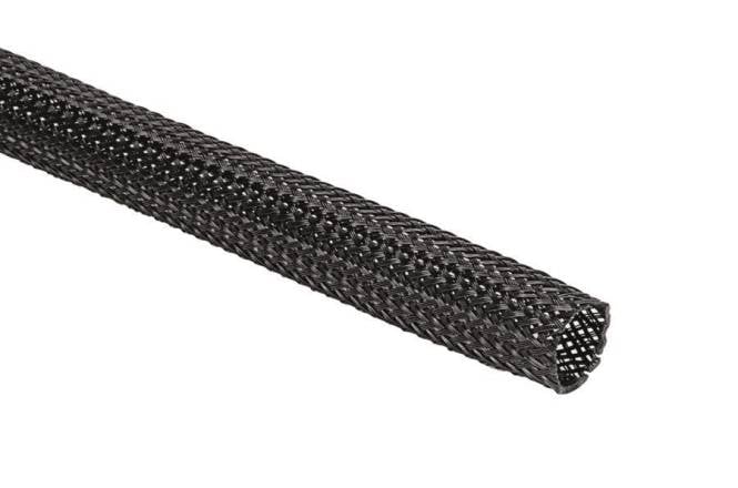 HELL HEGP05-PET-BK-T4 Polyester Geflechtschlauch sw-0