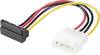 Renkforce Strom Adapter [1x IDE-Strom-Stecker 4pol. - 1x SATA-Strom-Buchse 15pol.] 0.15 m Schwarz, Rot, Gelb