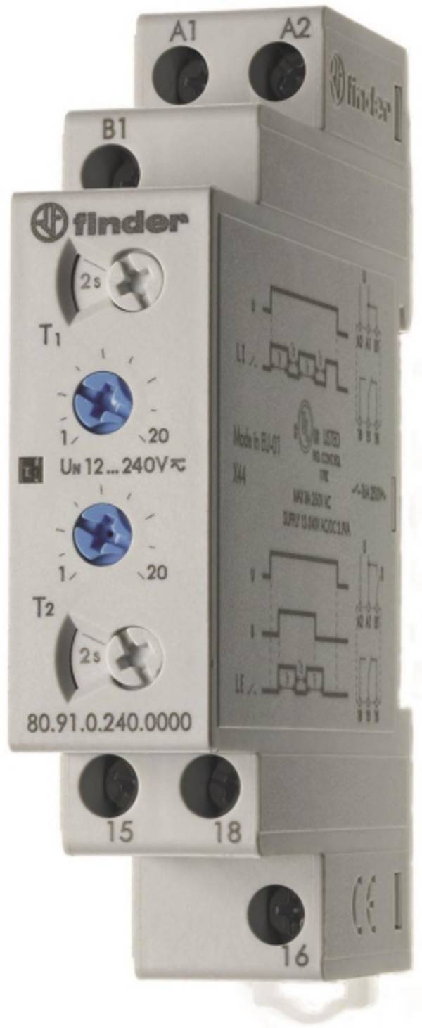 Finder Asymmetrischer Taktgeber 80.91.0.240.0000 1W 16A 12-240VAC/DC Industriematerial