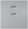 Siemens Dig.Industr. style Abdeckplatte platin f. dopp. USB-Ladeg. 5TG1378-0PM
