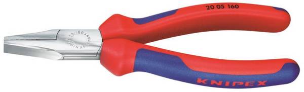Knipex 20 05 140 Flachzange 2005140 140mm verchromt 2-Komp. Griffhülle