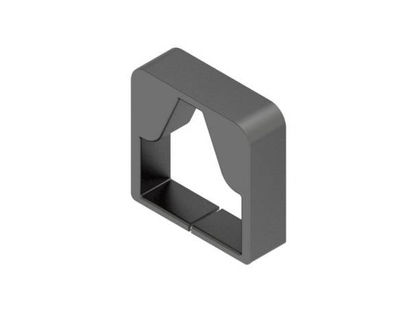 NIE LER40.040 Endschutzring 40x40mm Kunstst.t.PP RAL 7021 schwarzgrau