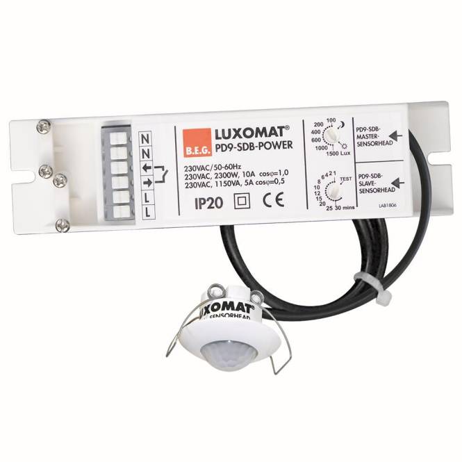 BEG Luxomat Einbau Präsenzmelder 92912 PD9-M-SDB-DE 360' weiss Install.Baumaterial-0