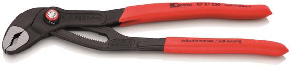 Knipex 87 21 250SB 8721250SB Wasserpumpenzange Cobra QuickSet 250mm