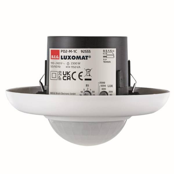 BEG Präsenzmelder PD2-M-1C-UP 92555 Unterputz, weiß Install.Baumaterial Schaltermat/Geb.Steu