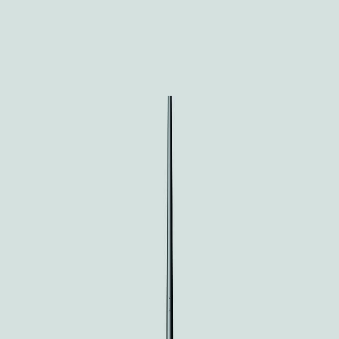 BEGA Lichtmast 3500mm Alu lackiert 70912 graphit, konisch + Erdstück-0