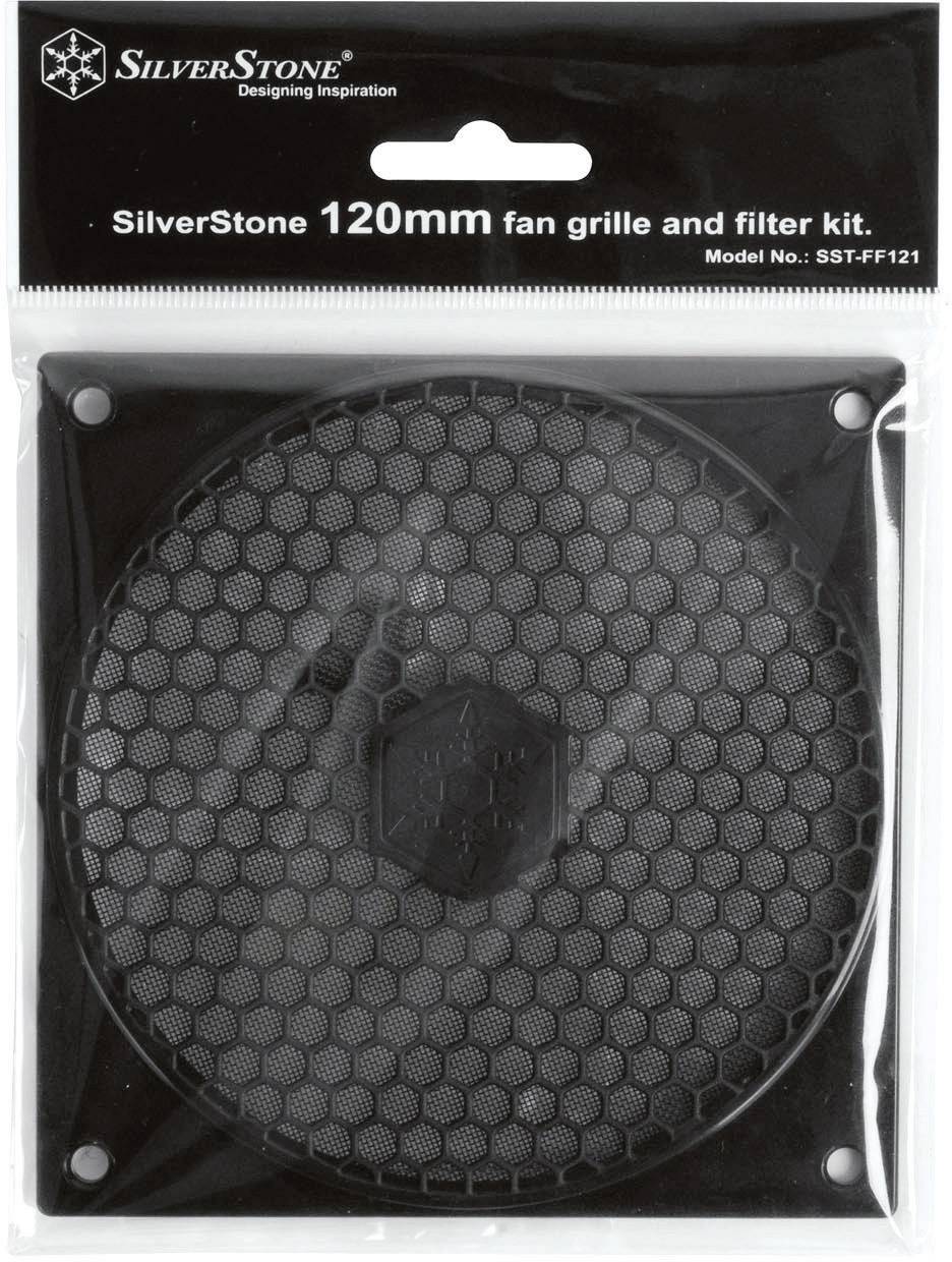 SilverStone FF121 - Lüftergitter mit FilterSchwarz-1