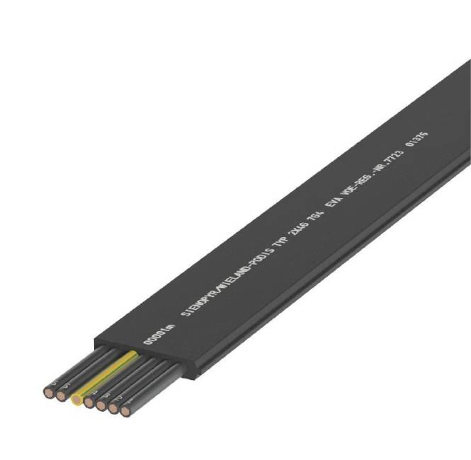 Wieland Flachleitung EVA 7G4 SCHWARZ 00.709.0504.1-0