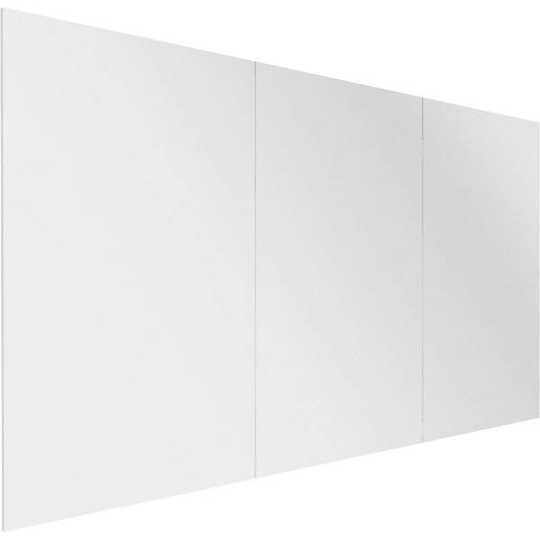 Design XXL-Whiteboard Sharp Wall HxT 1980 x 10 mm rahmenlos Breite 2940 mm weiß. Smit Visual Supplies BV