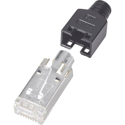Hirose Electronic RJ45-Steckverbinder, geschirmt CAT5 TM 11 Stecker, gerade Pole: 8P8C Schwarz 1 St.