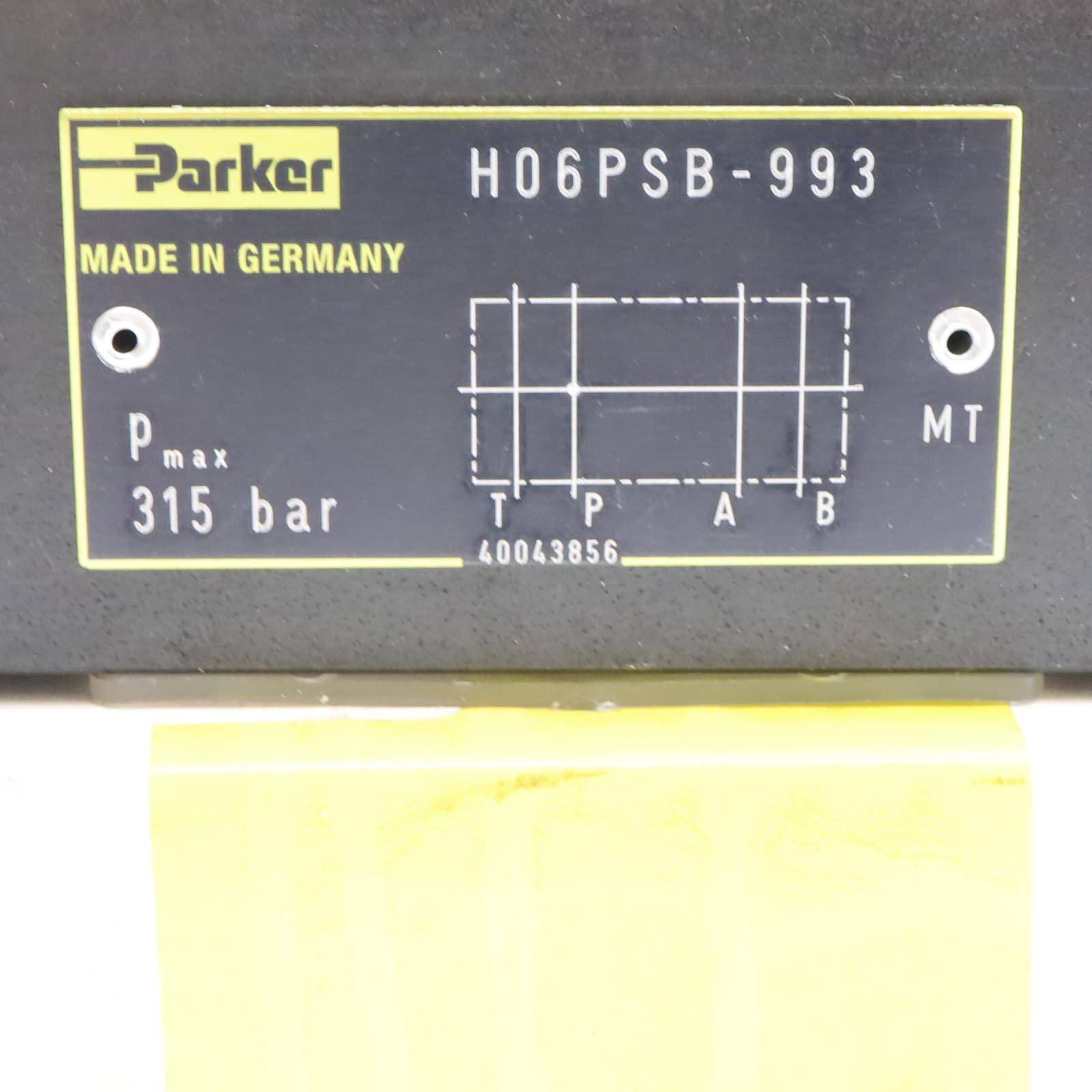 Parker Zwischenplatte H06PSB-993 OVP-1