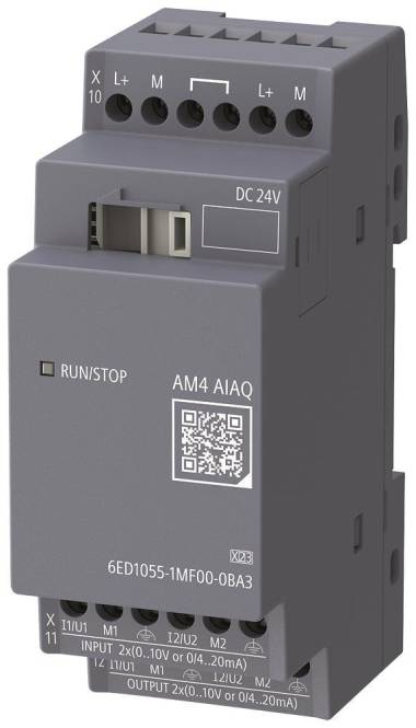 Siemens LOGO! AM4 6ED1055-1MF00-0BA3 AI/AQ 9 Erweiterungsmodule DC24V Industriematerial Automation-0