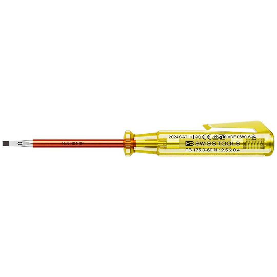 Phasenprüfer VDE einpolig 2,5x0,5x60mm PB Swiss Tools-0