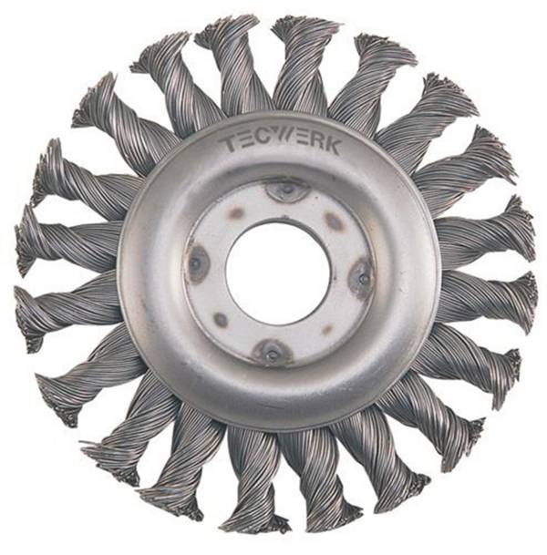 Rundbürste D.125mm Drahtstärke 0,5mm STA 13mm 12500min-¹ TECWERK