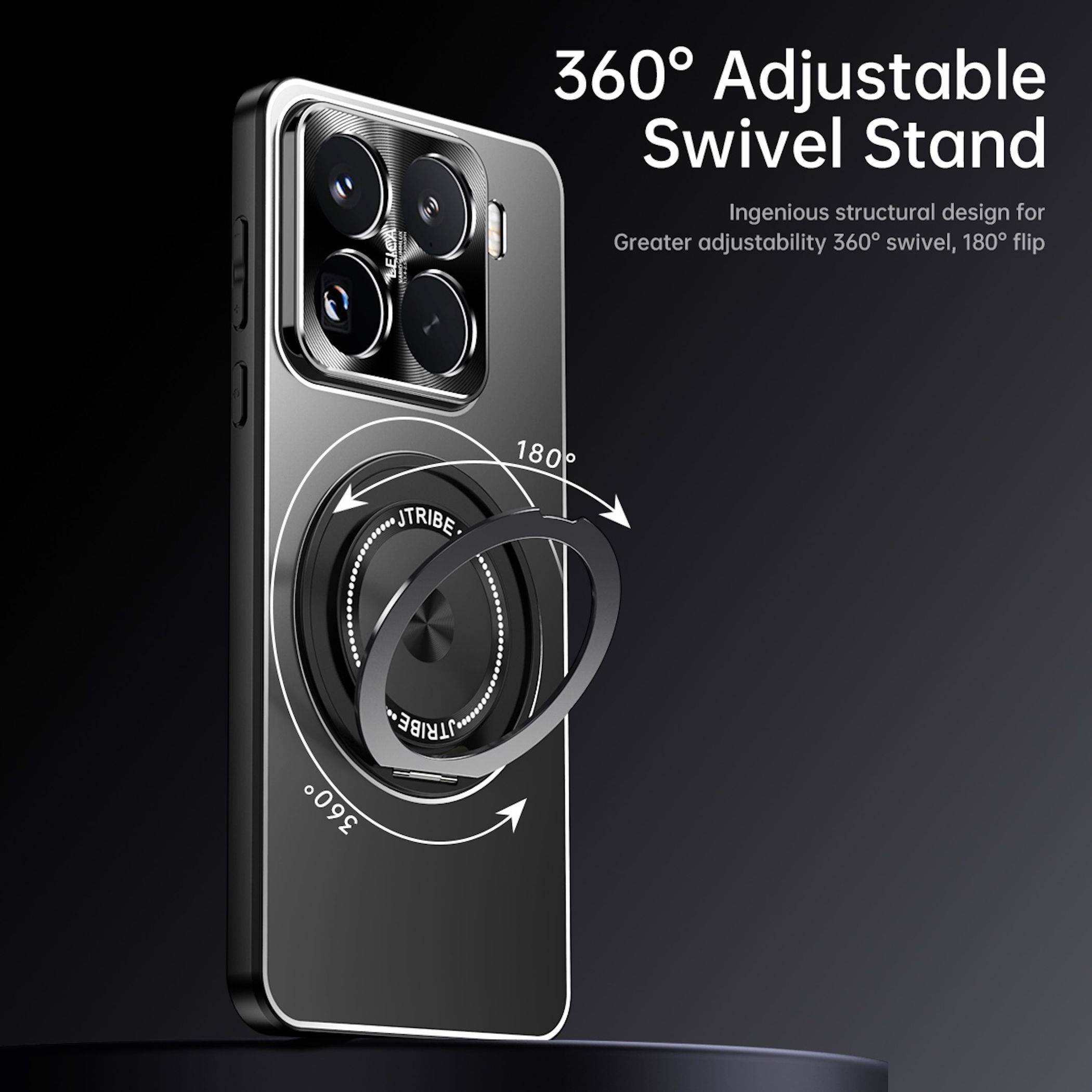 Ringhalter Handy Hülle für Xiaomi 17 TPU Metall Hybrid 360 Ringhalter Blau-2