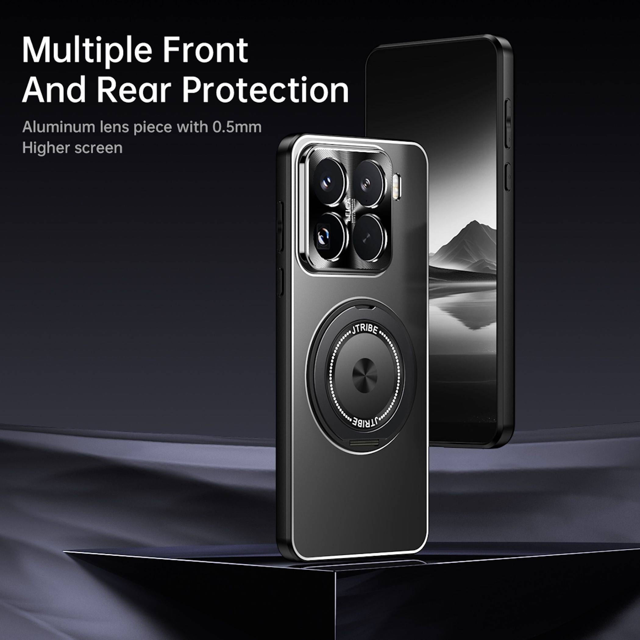 Ringhalter Handy Hülle für Xiaomi 17 TPU Metall Hybrid 360 Ringhalter Blau-3