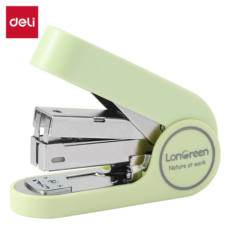 Deli EM416, 25 Blätter, Grün, Standard-Clinch, 24/6 & 26/6, Acrylnitril-Butadien-Styrol (ABS), Stahl, 3,5 cm-0