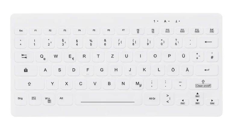 Cherry AK-C4112 Tastatur Medizinisch USB QWERTZ Deutsch Weiß-0