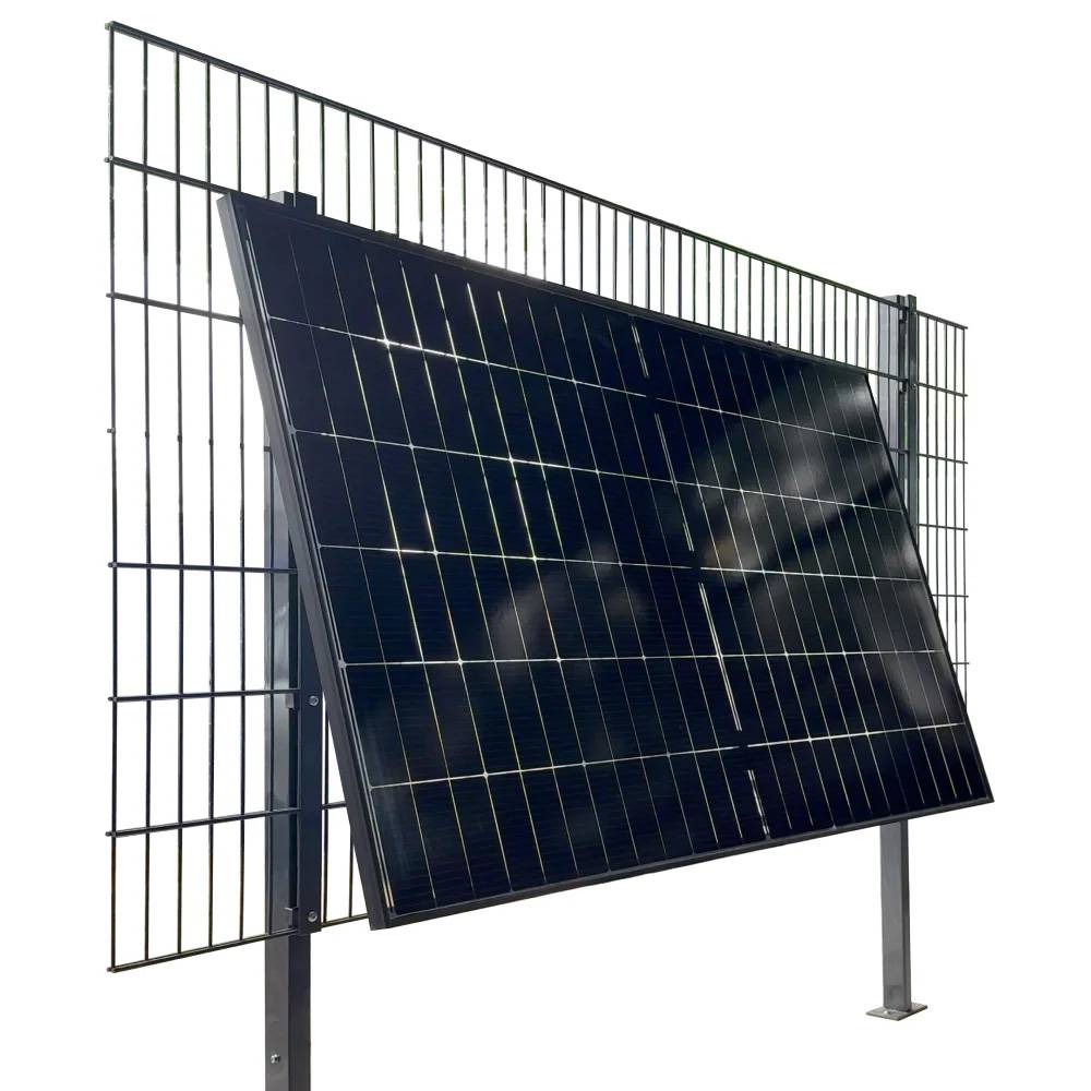 Wattstone ZaunPV Flexx Montagepaket angewinkelt für 2 PV-Module Schwarz 10-20 Grad-0