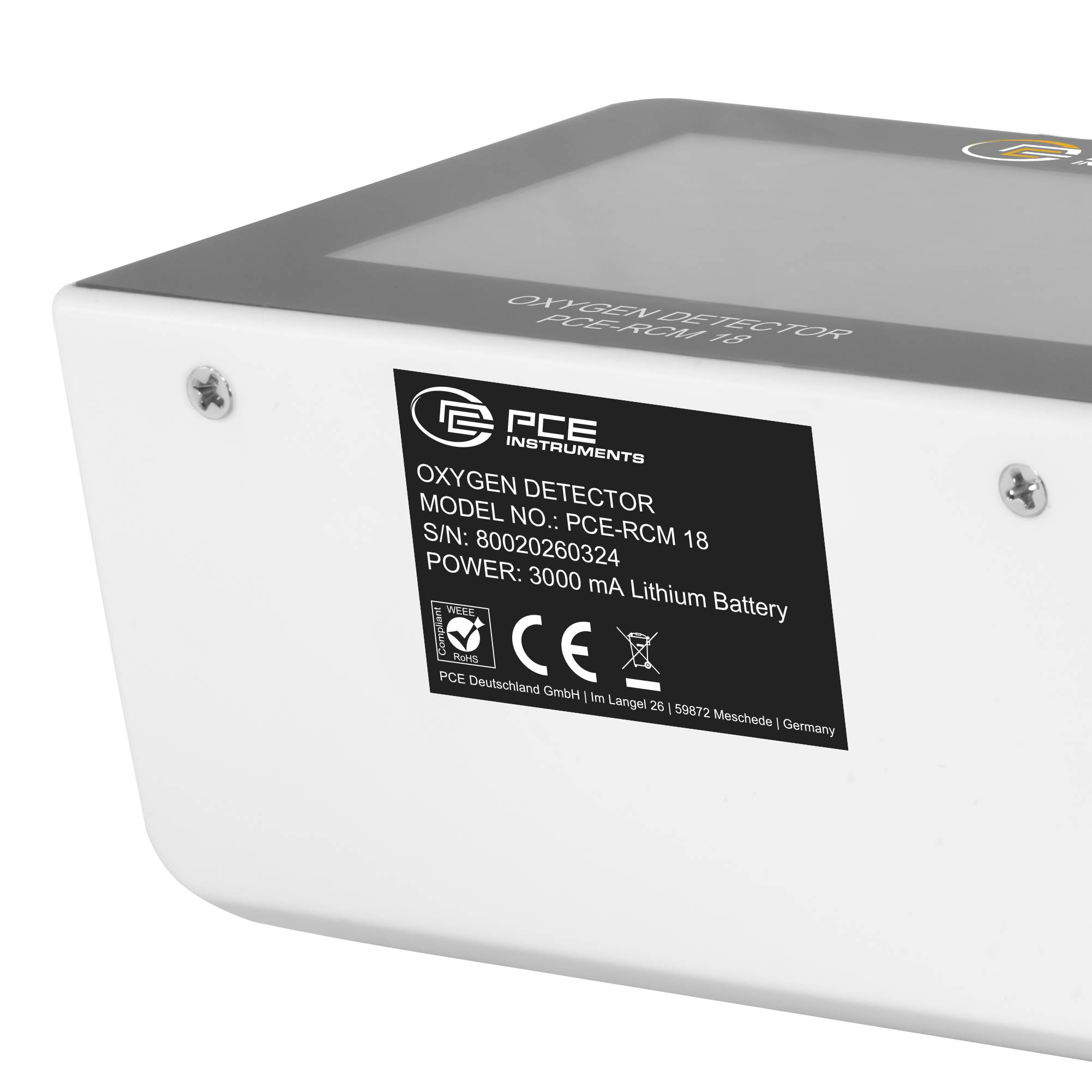 PCE Instruments CO2 Messgerät PCE-RCM 18 |CO2 0 … 30 % |Feuchte realtaiv 0 … 100% |Temperatur -9 … 55 °C | Datenlogger-4