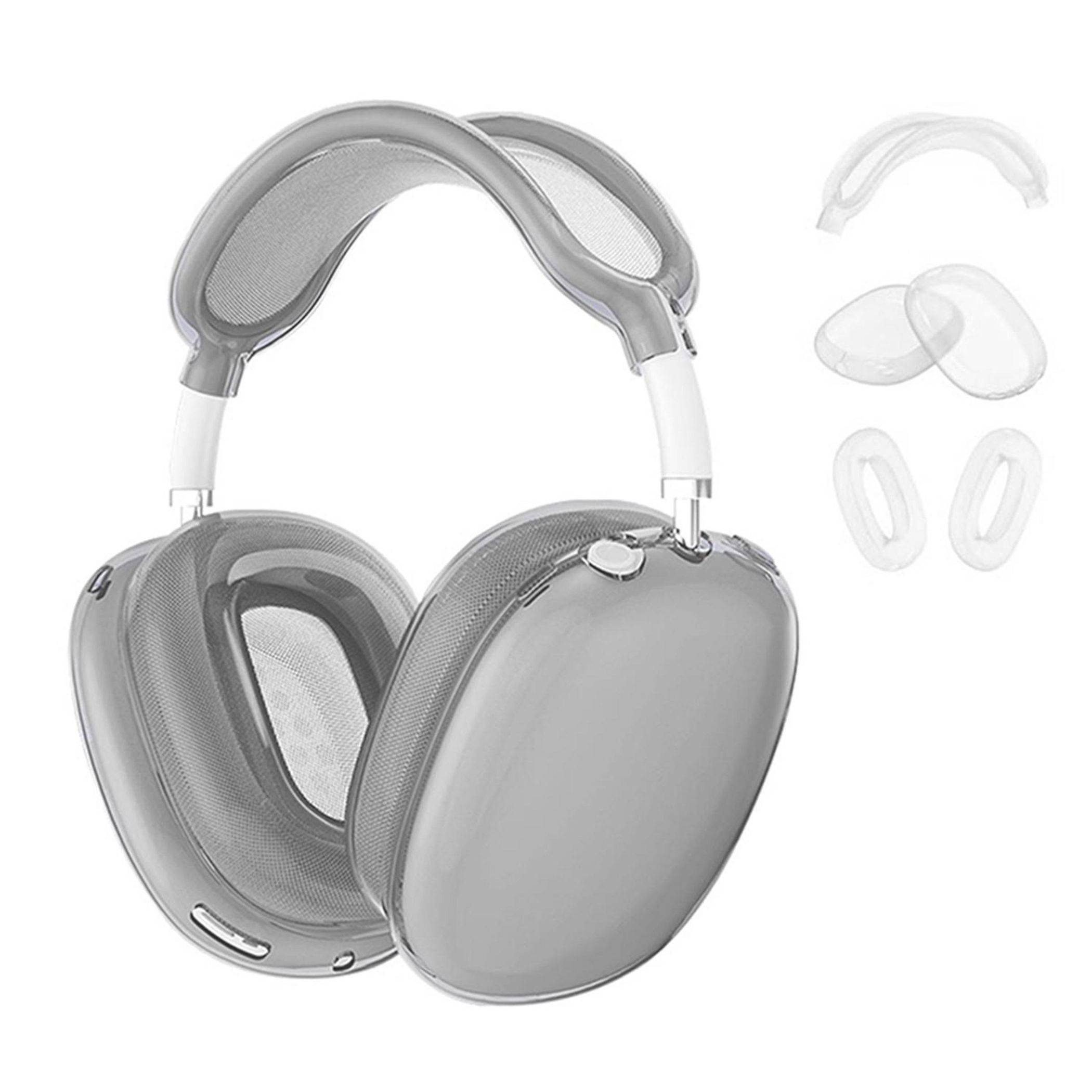 TPU Headset Cover Schutzcase für Apple AirPods Max / Max 2 Schwarz 3 in 1-0