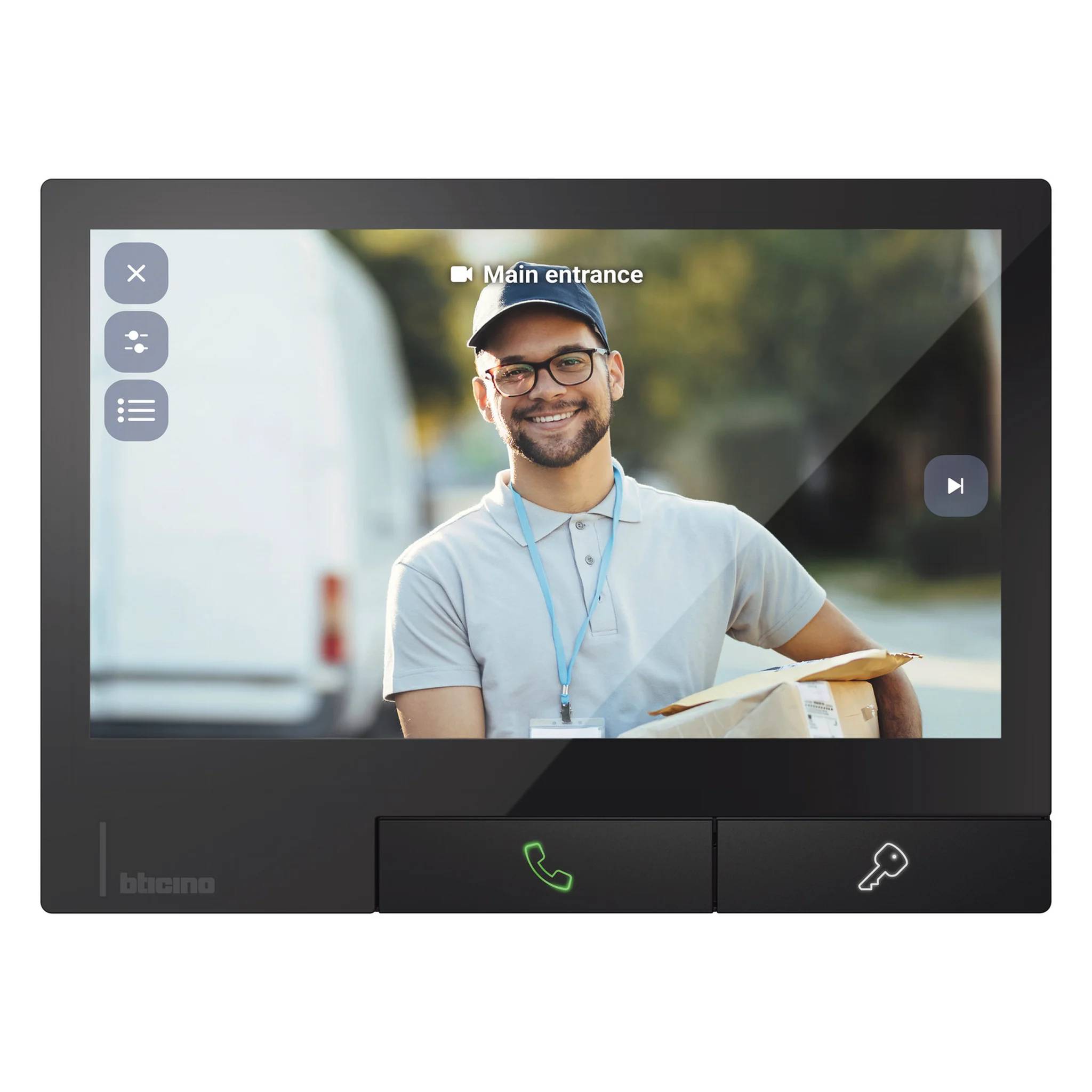 BTICINO Video-Innenstelle CLASSE300X Dark, 7" Touchscreen, WLAN, schwarz, 1 Stk.-0