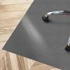 FLOORDIREKT Bodenschutzmatte Neo - Für Hartböden geeignet - Aus robustem PVC - Dunkelgrau - 114 x 150 cm
