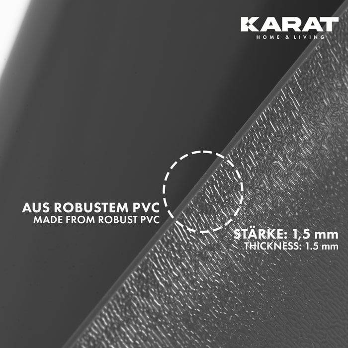 FLOORDIREKT Bodenschutzmatte Neo - Für Hartböden geeignet - Aus robustem PVC - Dunkelgrau - 114 x 150 cm-2