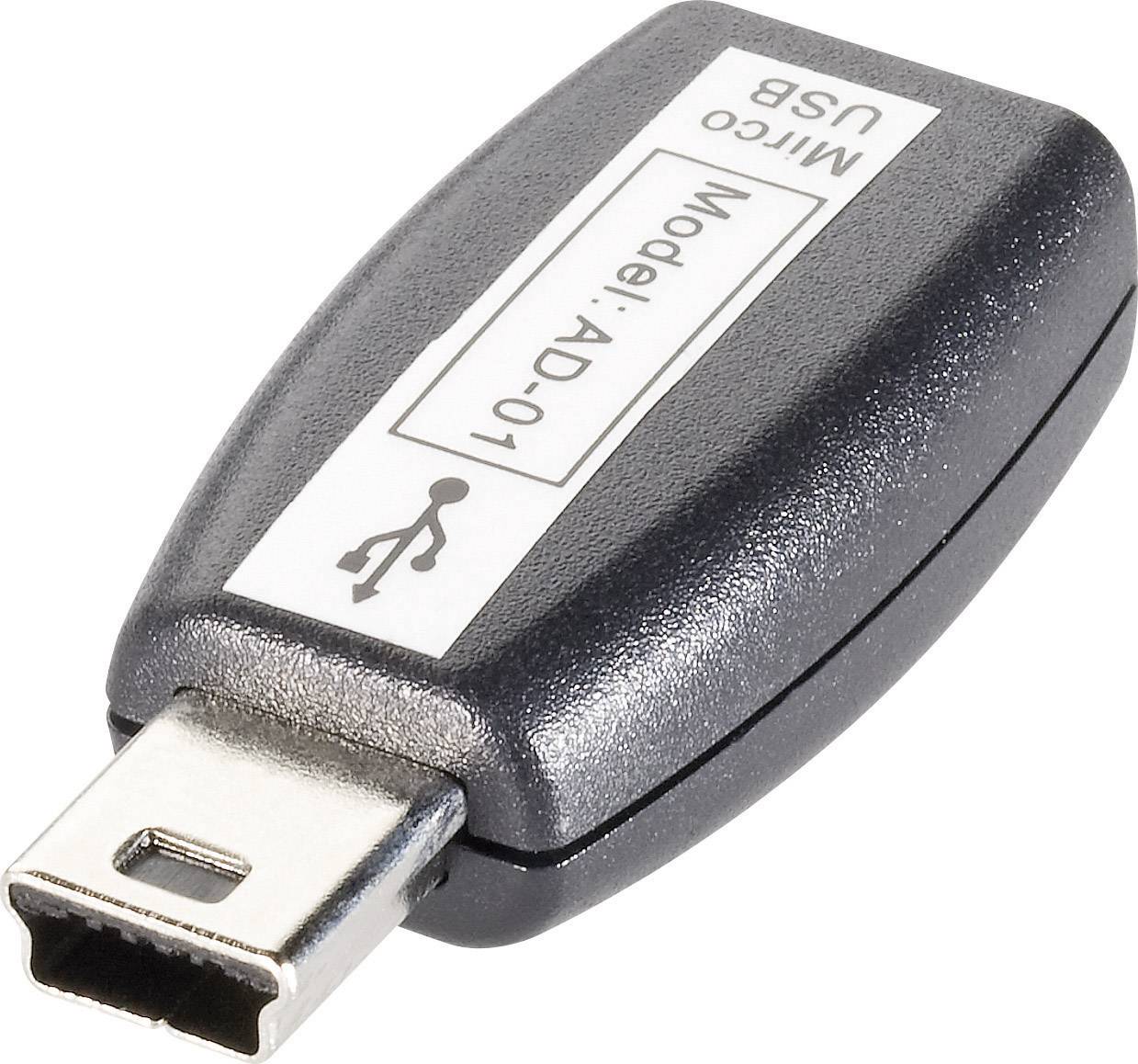 USB 2.0 Adapter [1x USB 2.0 Stecker Mini-B - 1x USB 2.0 Buchse Micro-B]-1