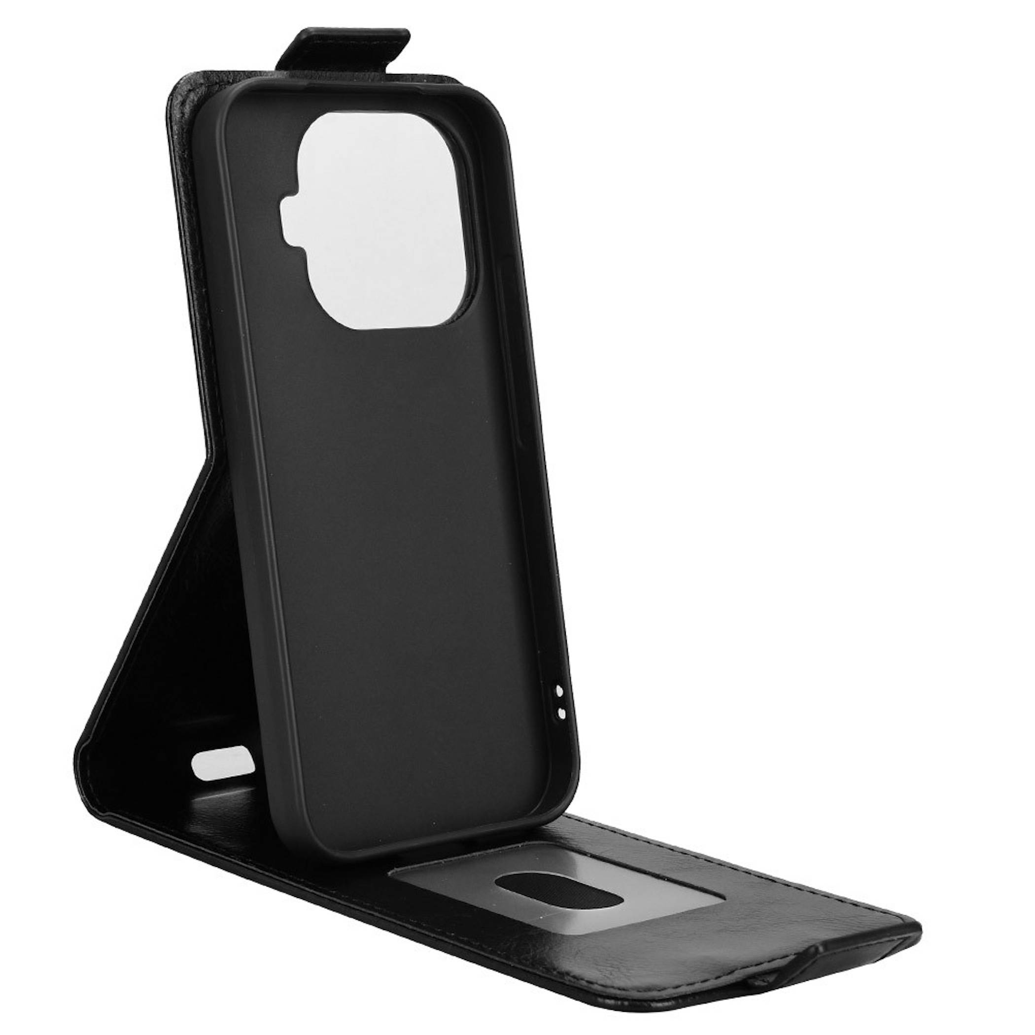 Handy Hülle Klapphülle Kunstleder Für Xiaomi 17T Flipcase mit Kartenfach Schwarz-2