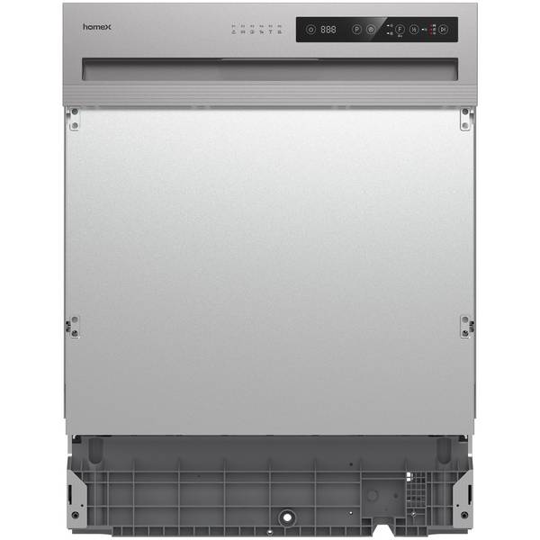homeX DWSI601449E Geschirrspüler 60 cm, Spülmaschine teilintegrierbar - 14 Maßgedecke, 6 Programme, Einbaugeschirrspüler