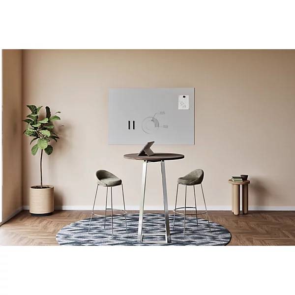 Glassboard Sharp HxT 980 x 4 mm rahmenlos Breite 1980 mm grau. Smit Visual Supplies BV 87198949-2