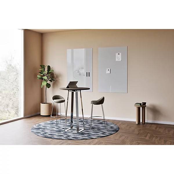 Glassboard Sharp HxT 980 x 4 mm rahmenlos Breite 1980 mm grau. Smit Visual Supplies BV 87198949-3