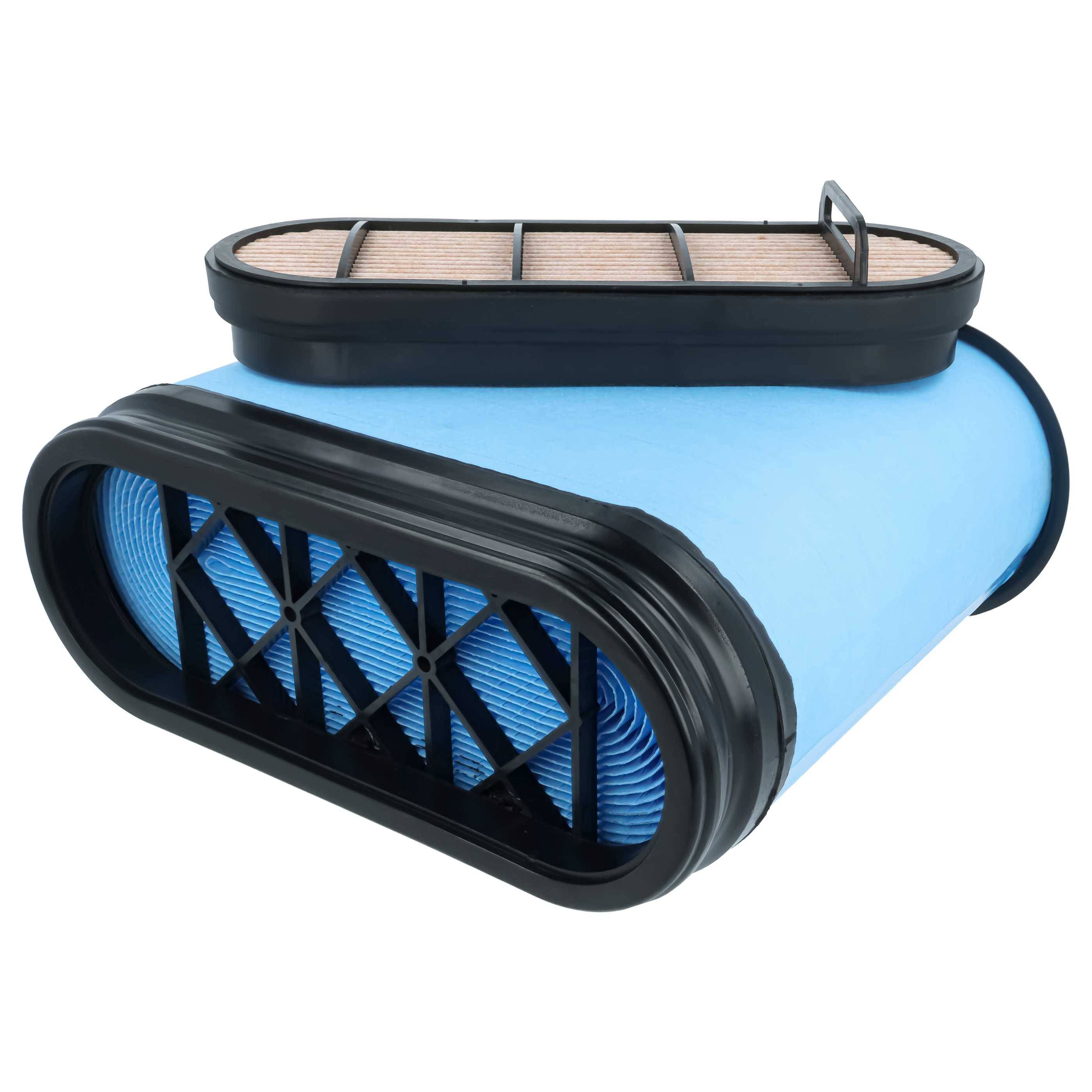 vhbw Filter kompatibel mit John Deere 6155J 6068T Traktor - 1x Luftfilter 32,7 x 12,3 x 28,3 cm-2