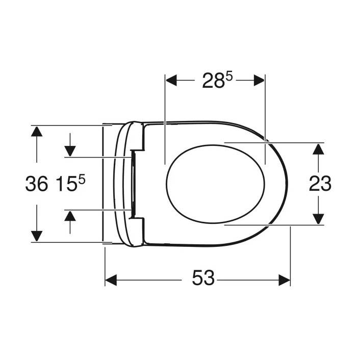 Geberit Renova Set WWC-Tiefspüler Rimfr. mit WC-Sitz Quick Release, 1 Stk.-2
