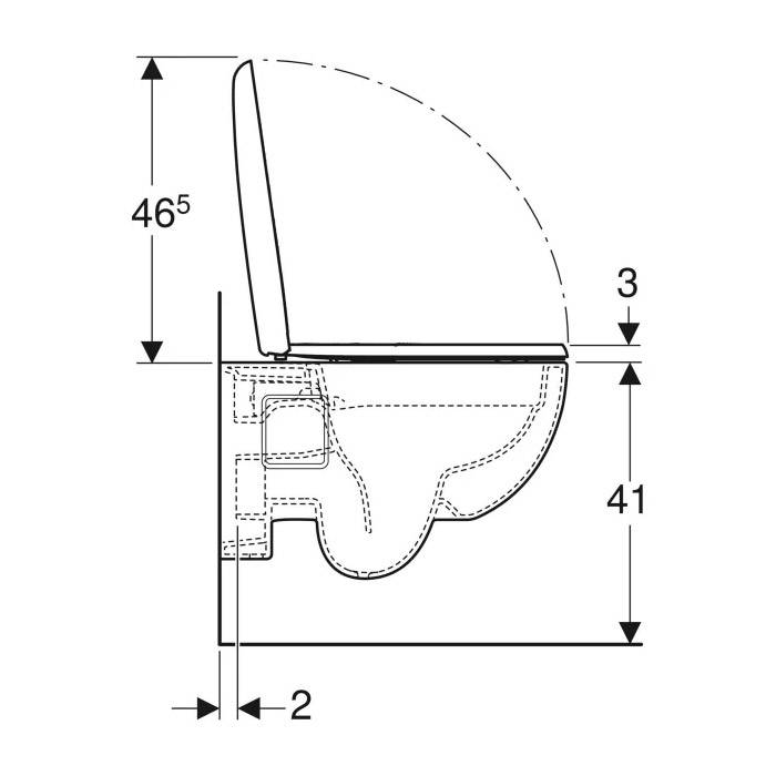 Geberit Renova Set WWC-Tiefspüler Rimfr. mit WC-Sitz Quick Release, 1 Stk.-3