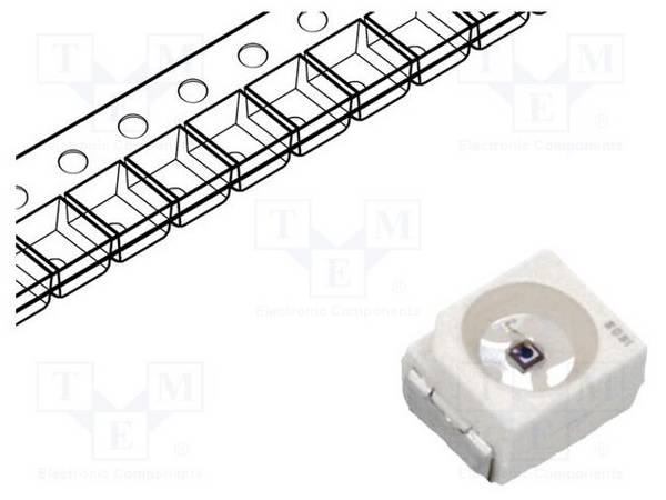 35V PLCC2 λp max: 980nm 165mW 60° 0,038mm2 Fototransistor SMD
