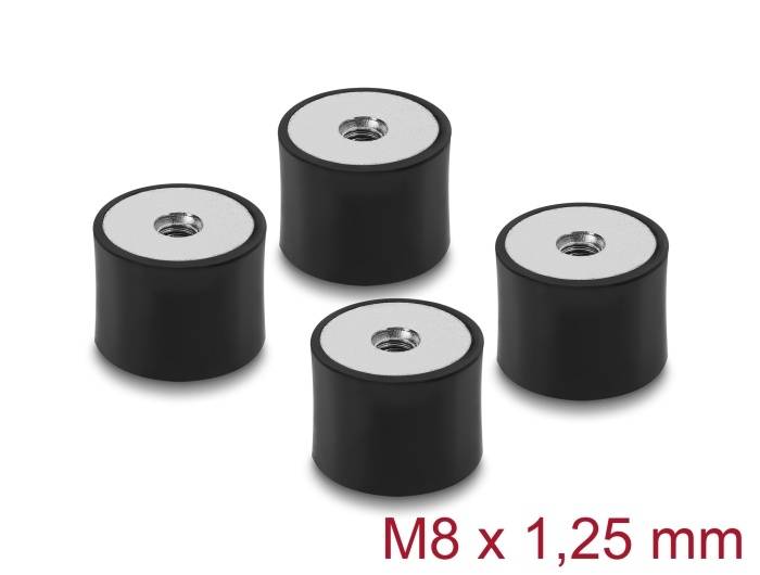 Vibrationsdämpfer M8 x 1,25 mm Gummi...