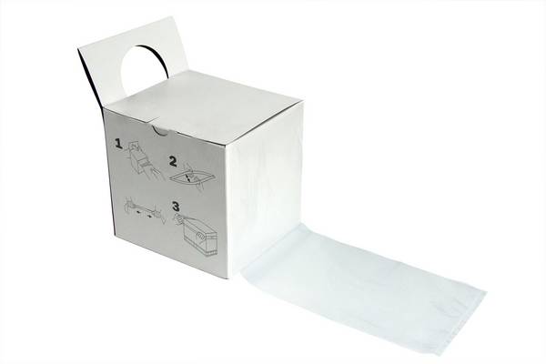 Dehnband, transparent, 1200x100mm, in Spenderbox