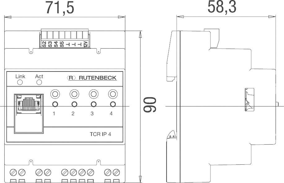 Rutenbeck Schaltgerät TCR IP 4-2