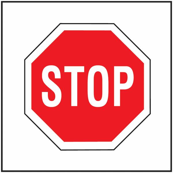 Hängeschild - Halt! Vorfahrt gewähren!, STOP