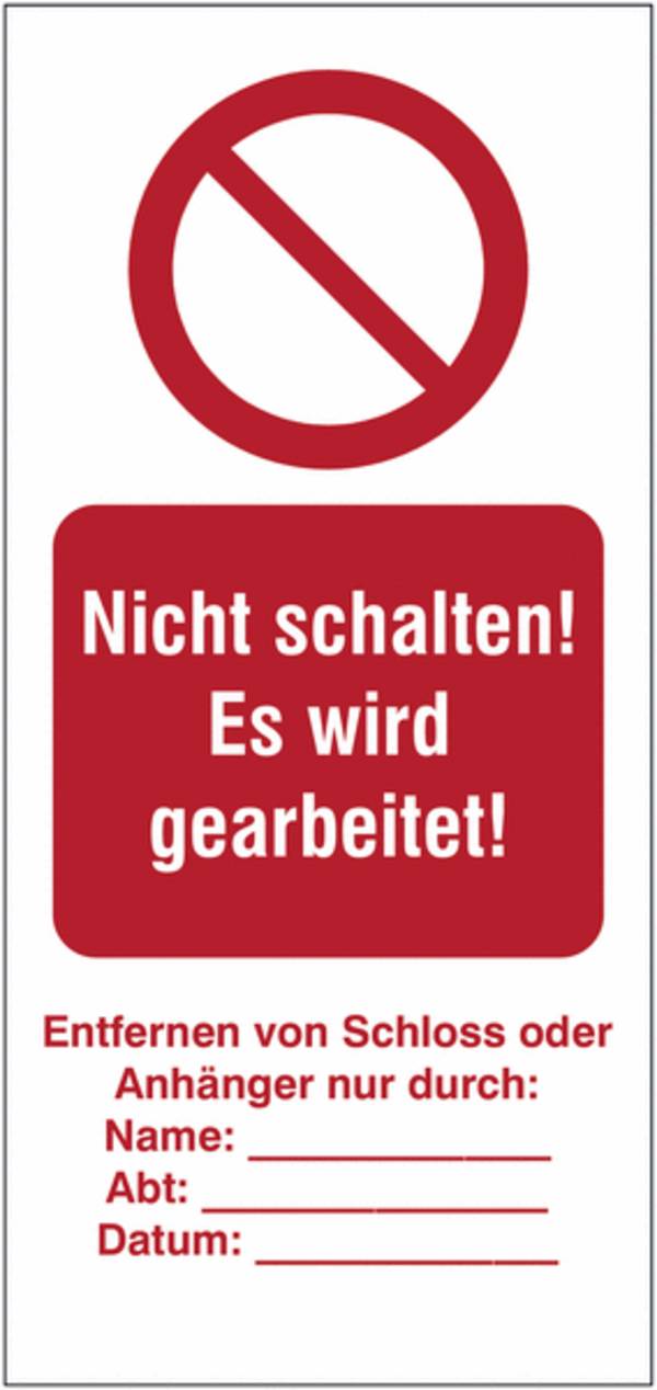 Lockout-Schild - Allgemeines Verbotszeichen, Rot