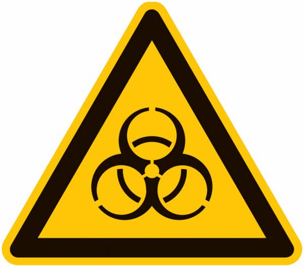 Minipiktogramme - Warnung vor Biogefährdung, 1 m