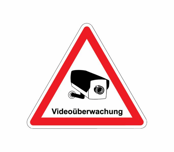 Videoüberwachungs-Schild - Überwachungskamera-0